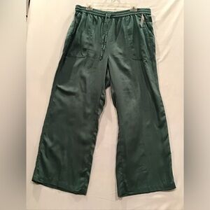 Stylish Green Wide-Leg Pants